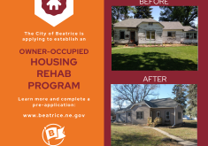 Before & After photo of house utilizing Owner Occupied Housing Rehab Program