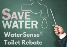 Chalkboard with words "Save Water"