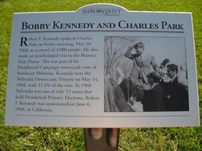 Charles Park Historical Sign