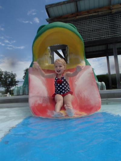 Kid's slide at Beatrice Big Blue Water Park